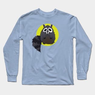 Silly Sitting Raccoon Long Sleeve T-Shirt